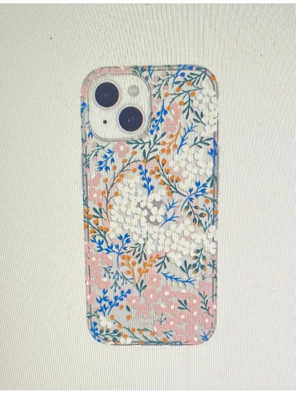 Kate Spade Case for iPhone 15/14/13 Rose/Green Floral with Gems